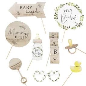 10 accessori foto baby shower Botanical
