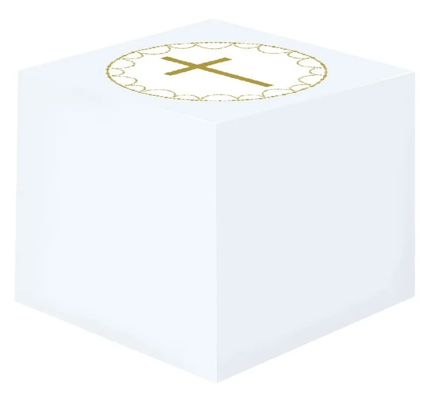 8 scatole regalo blu festive 6,35 cm