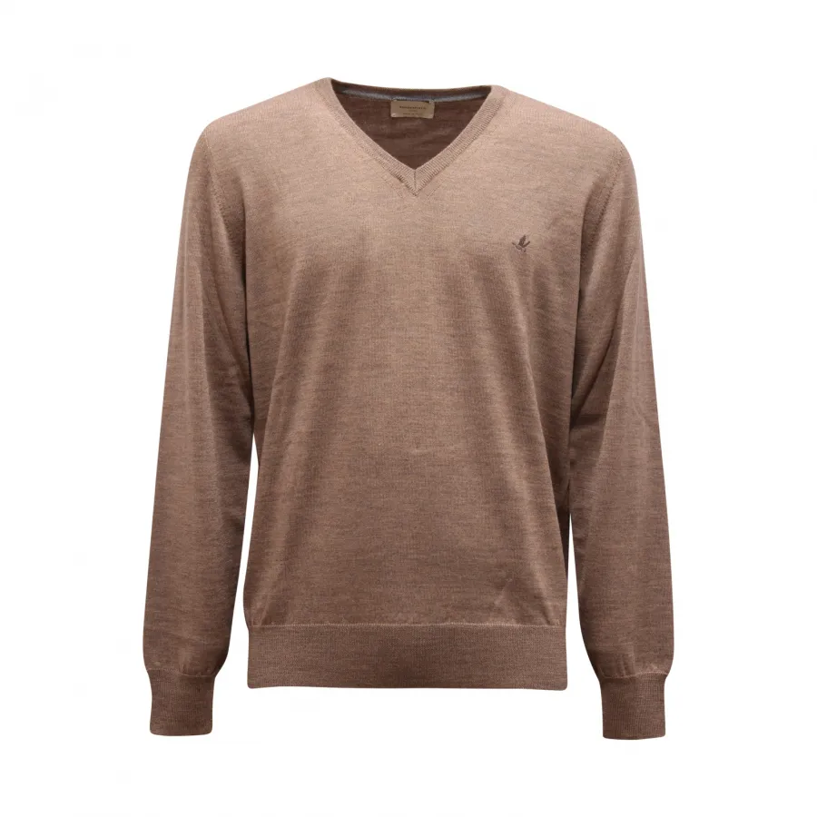 9467AV MAGLIONE UOMO BROOKSFIELD MAN V-NECK WOOL SWEATER
