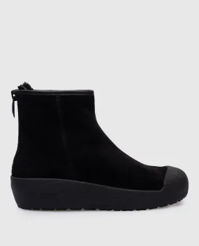 Bally Stivali Guard in camoscio nero con pelliccia WB003ZSU005