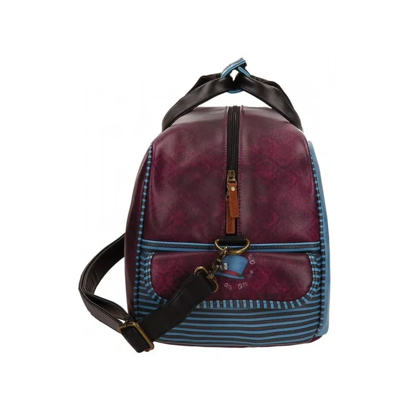 BORSA DA VIAGGIO CON TRACOLLA THE HATTER GORJUSS SANTORO LONDON ORIGINAL 45X25X25CM IDEALE PER PALESTRA E PISCINA