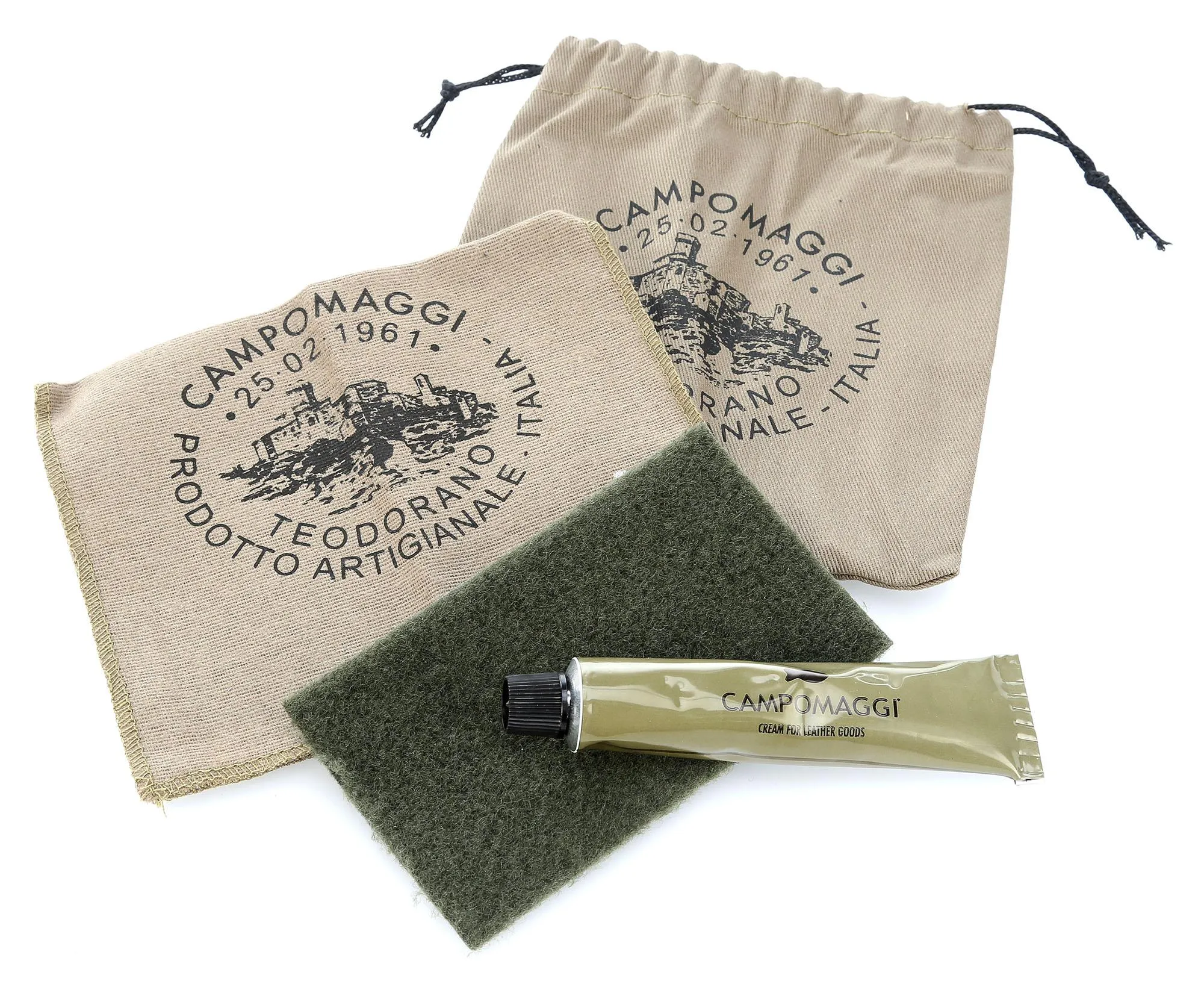  Campomaggi Prestige Zaino pelle di vacchetta grana verde scuro  