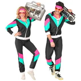Costume Tuta Anni 80 Unisex per Feste a Tema, Taglia L, Adulto
