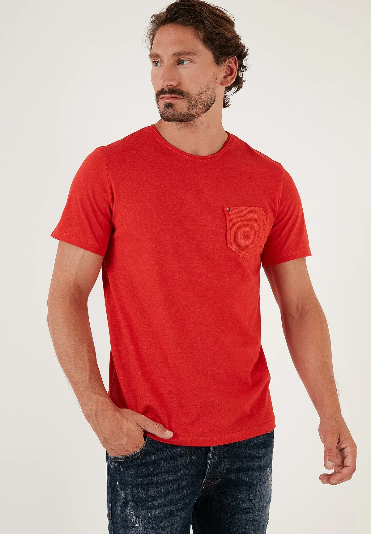 CREW NECK POCKET - T-shirt basic