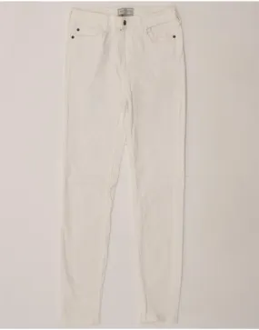 FAT FACE Womens Skinny Jeans UK 12 Medium W30 L30  White