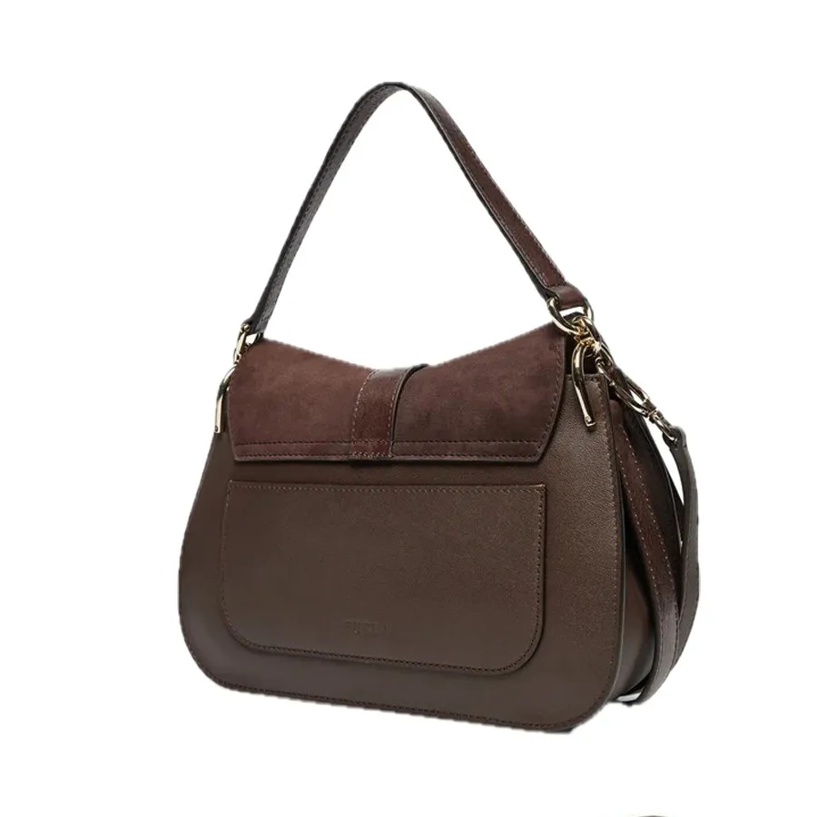 Furla Flow Borsa A Mano in camoscio M