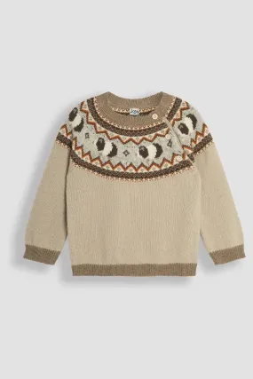 Jojo Maman Bébé Maglione Fair Isle lavorato a maglia    