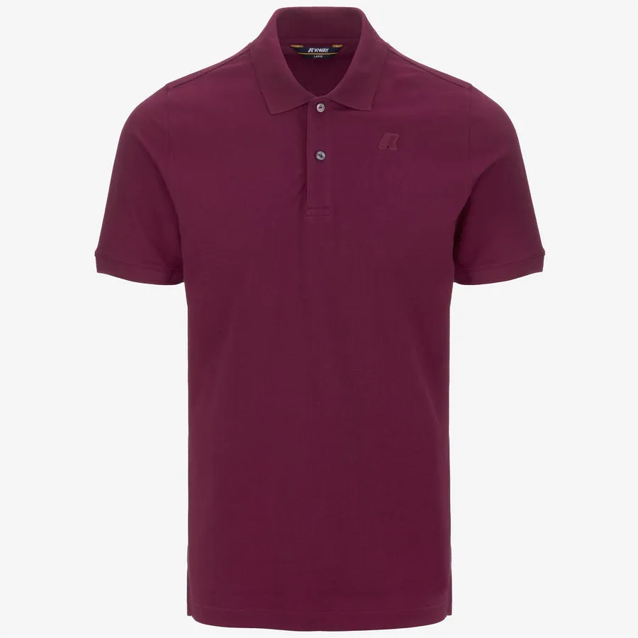 K-WAY Uomo Polo Amedee Red Dk