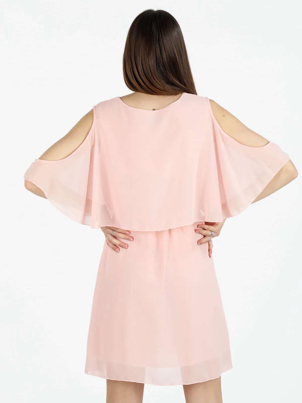 Melitea Robe femme sans manches à volants