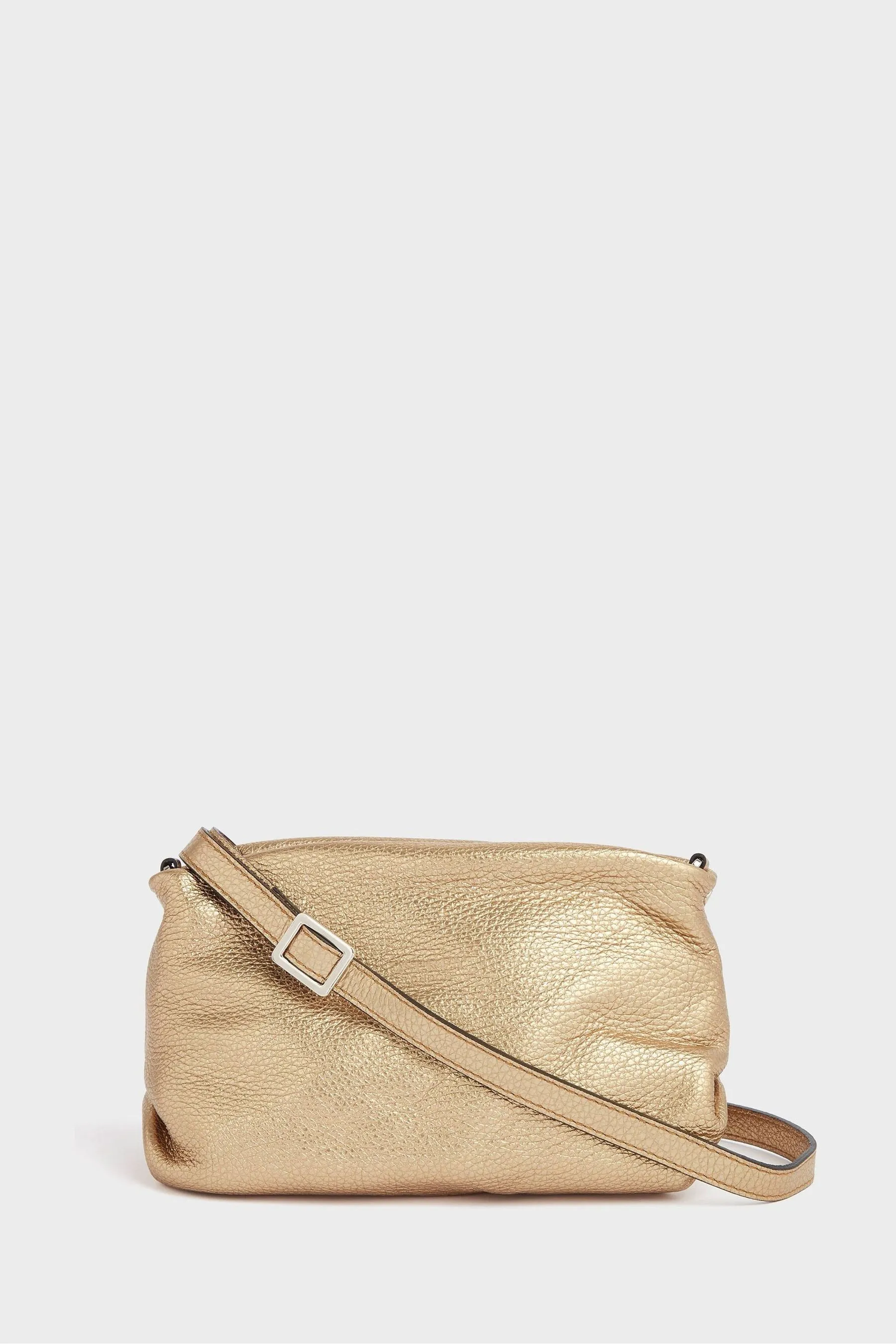 OSPREY LONDON - The Carina - Borsa a mano in pelle italiana con perle notte    