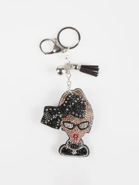 Rejena Porte-clés femme avec strass