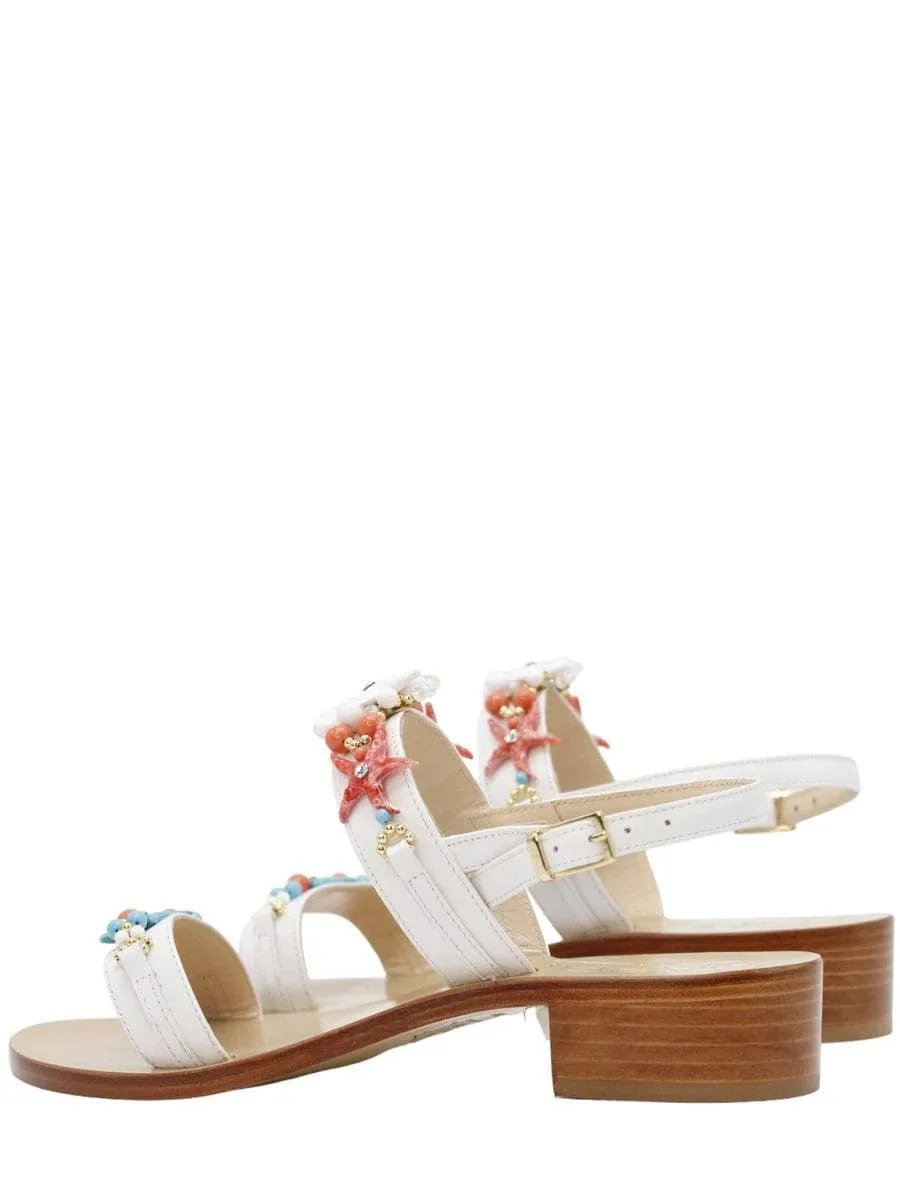 Sandali doppia fascia con stelle