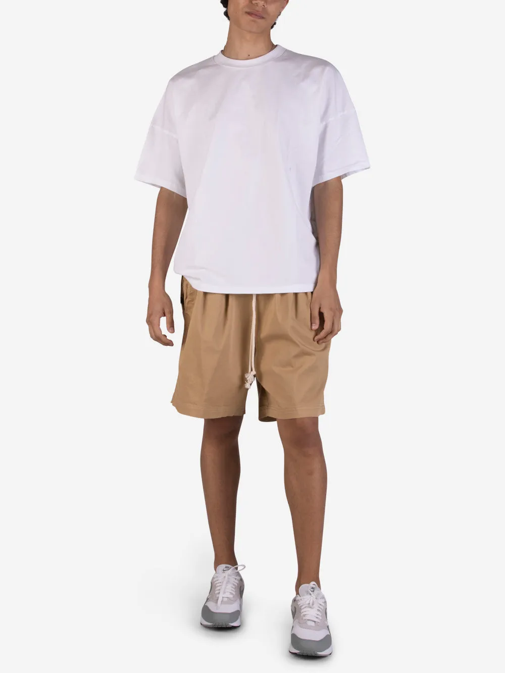 Shorts bermuda in cotone marrone