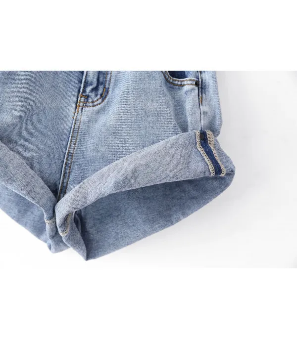 Shorts denim a caramella