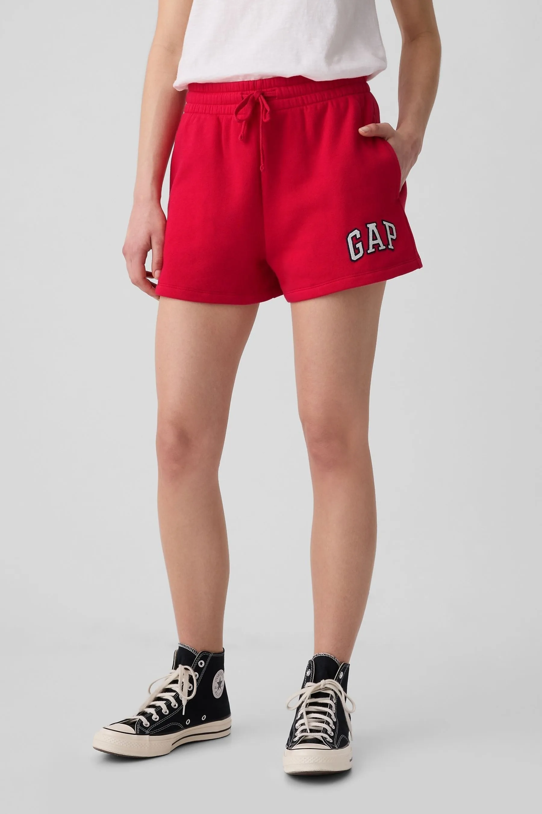 Shorts senza chiusura con logo    