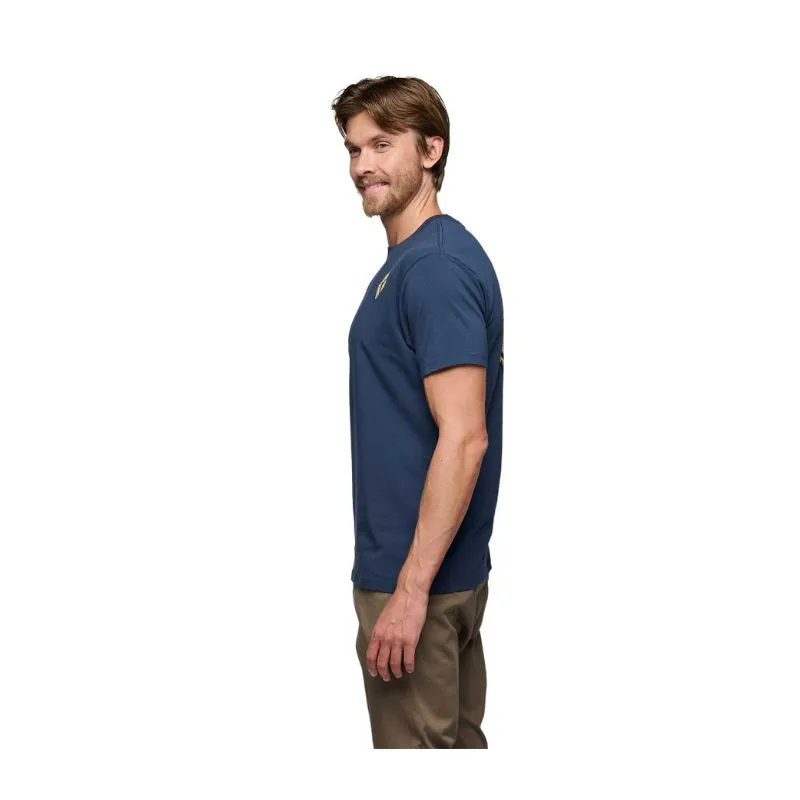T-shirt da uomo per l'arrampicata Black Diamond Mono Pocket Short Sleeve Tee (Indigo)