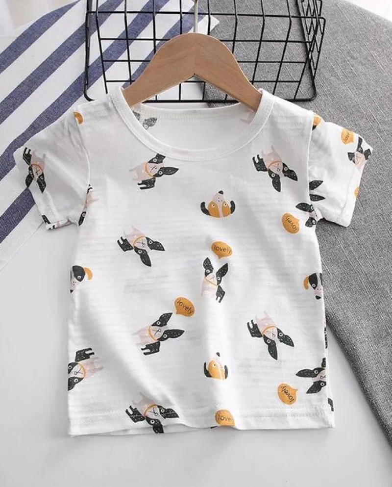 T-shirt per bambini e bambine T-shirt per bambini a maniche corte T-shirt per bambini o collo