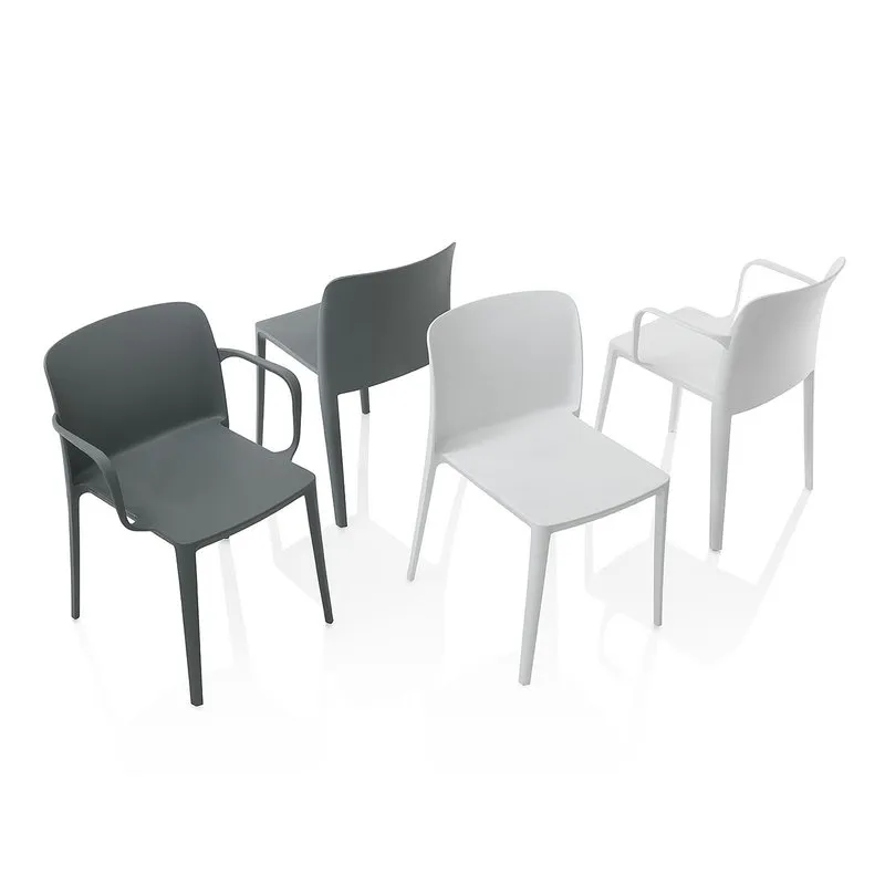 TFT Home Set 4 sedie da interno/esterno SKINNY bianco